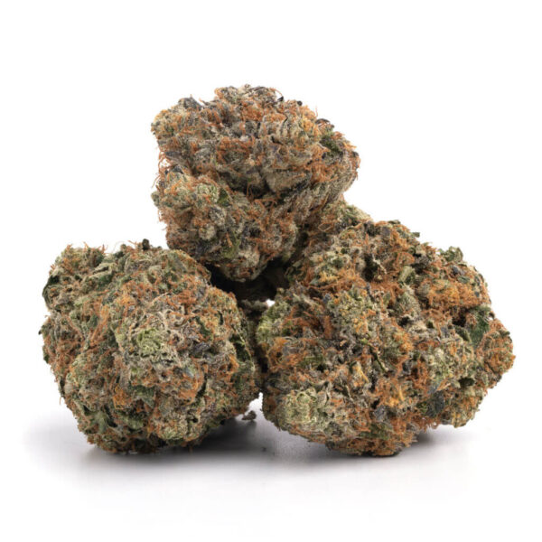 Pink Poncho cannabis strain with vibrant pink and green buds
